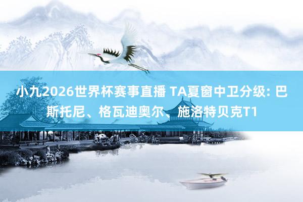 小九2026世界杯赛事直播 TA夏窗中卫分级: 巴斯托尼、格瓦迪奥尔、施洛特贝克T1