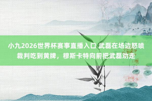 小九2026世界杯赛事直播入口 武磊在场边怒喷裁判吃到黄牌，穆斯卡特向前把武磊劝走
