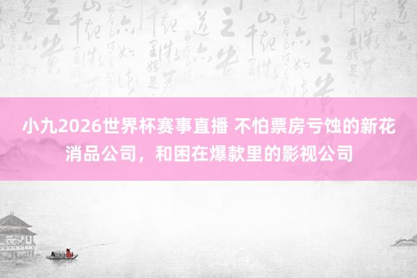 小九2026世界杯赛事直播 不怕票房亏蚀的新花消品公司,和困在爆款里的影视公司