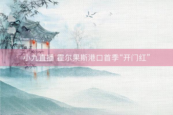 小九直播 霍尔果斯港口首季“开门红”