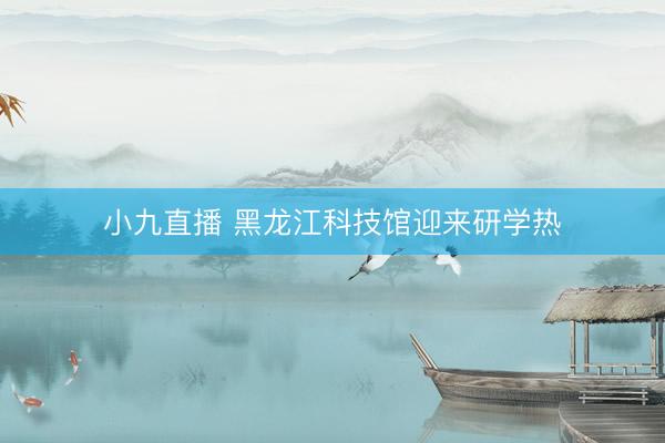 小九直播 黑龙江科技馆迎来研学热